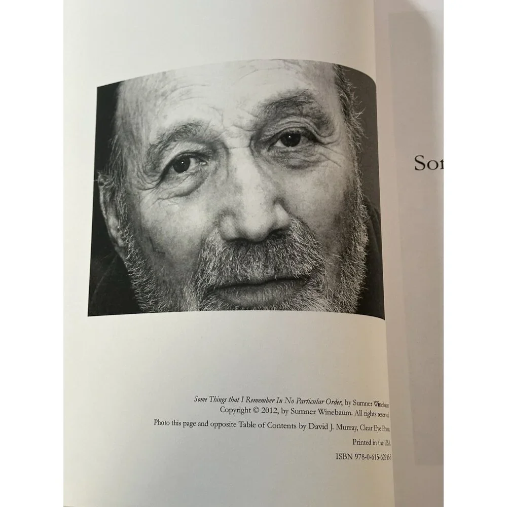Some Things That I Remember In‎ No Particular Order Sumner Winebaum (Sculptor)
